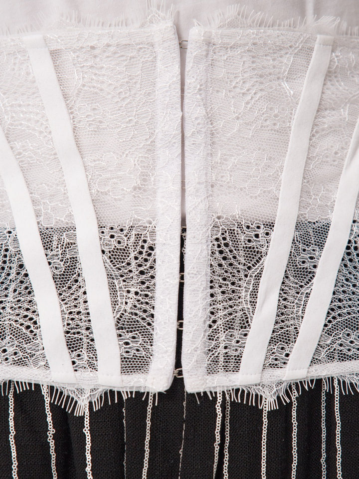 Пояс корсетный из кружева