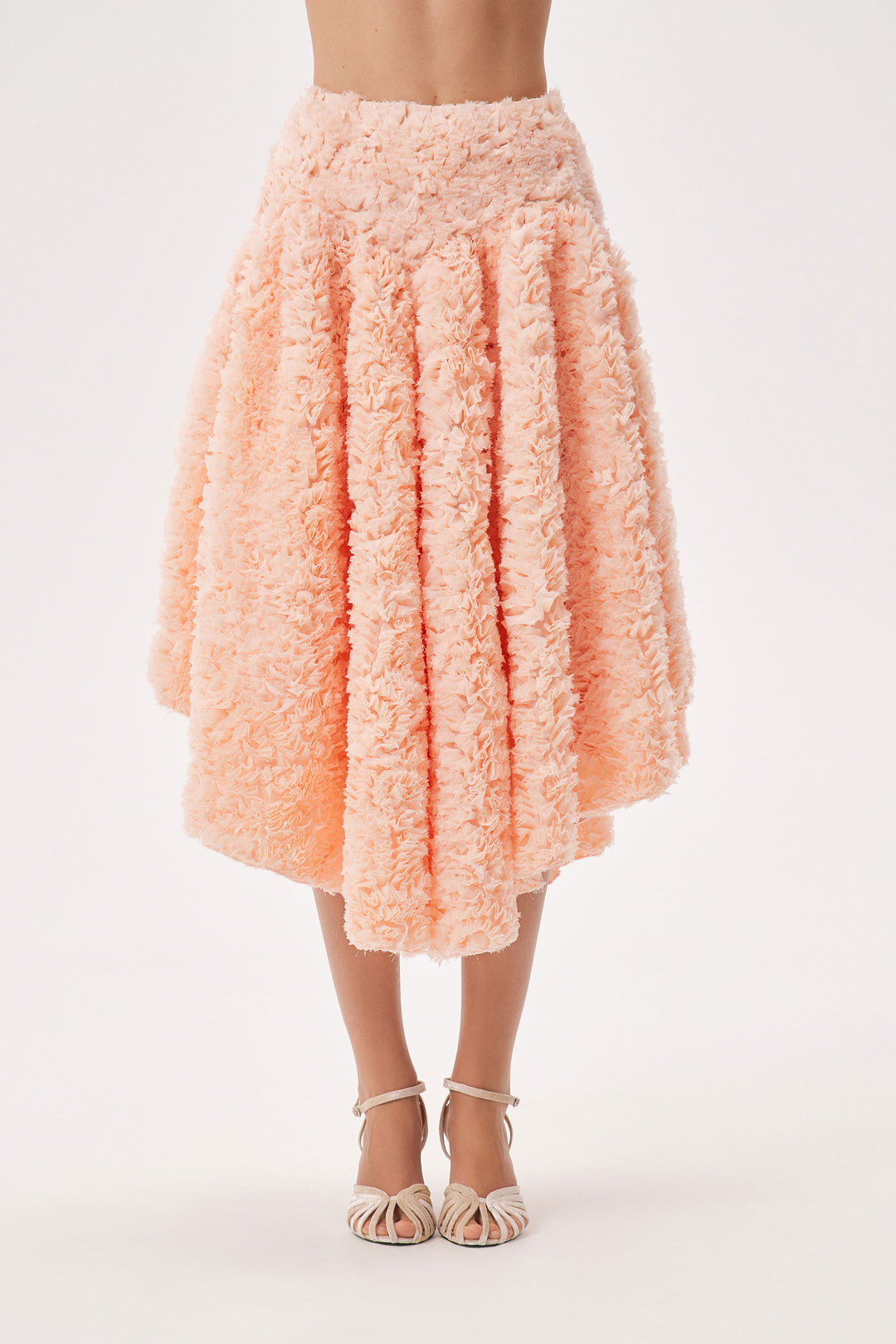 Юбка миди из фактурной ткани