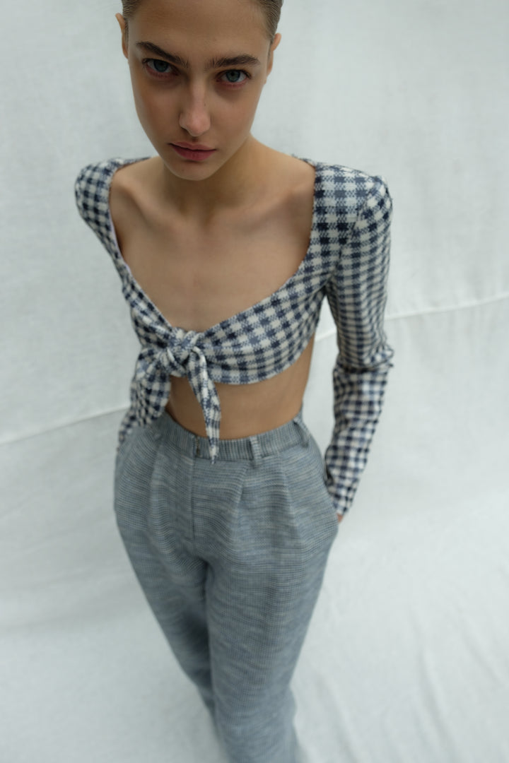 Топ из ткани с пайетками