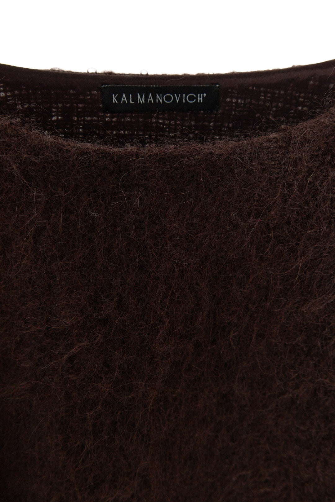 Платье-мини из мохера с драпировкой и декоративным узлом