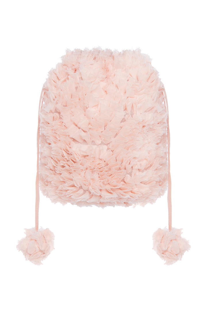 Сумка-кисет из фактурной ткани