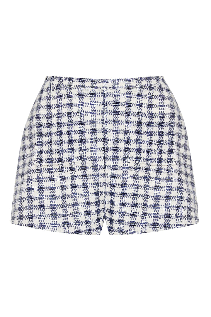 Костюм из ткани с пайетками