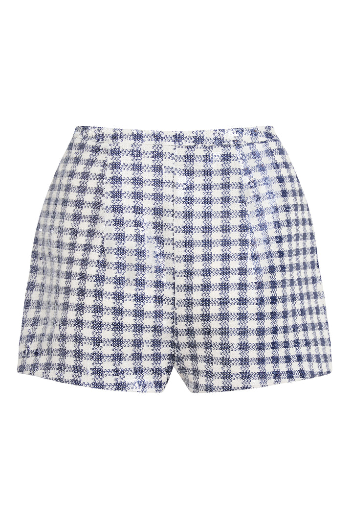 Костюм из ткани с пайетками