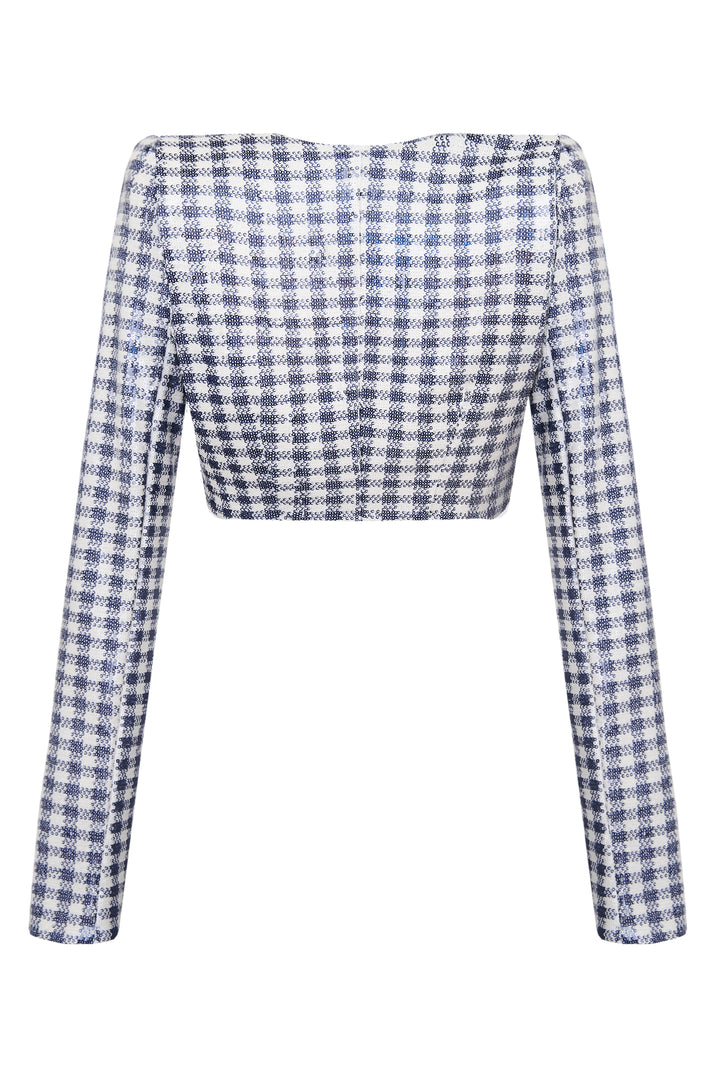 Костюм из ткани с пайетками