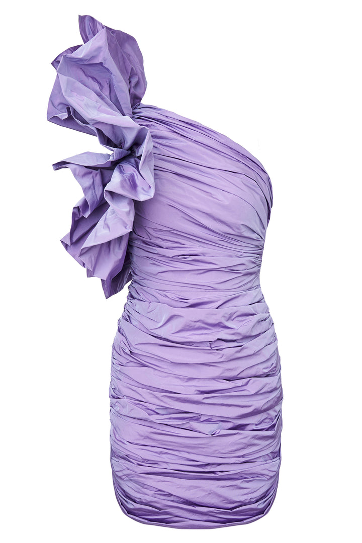 Платье с рукавом в виде цветка