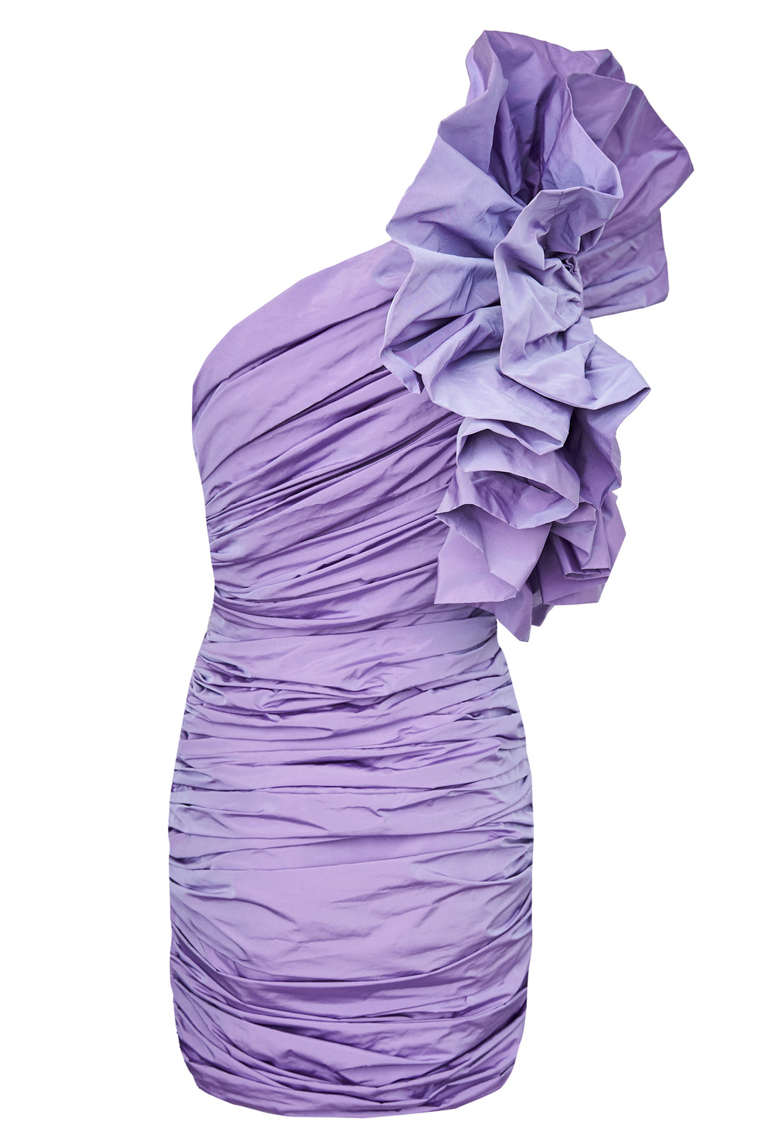 Платье с рукавом в виде цветка