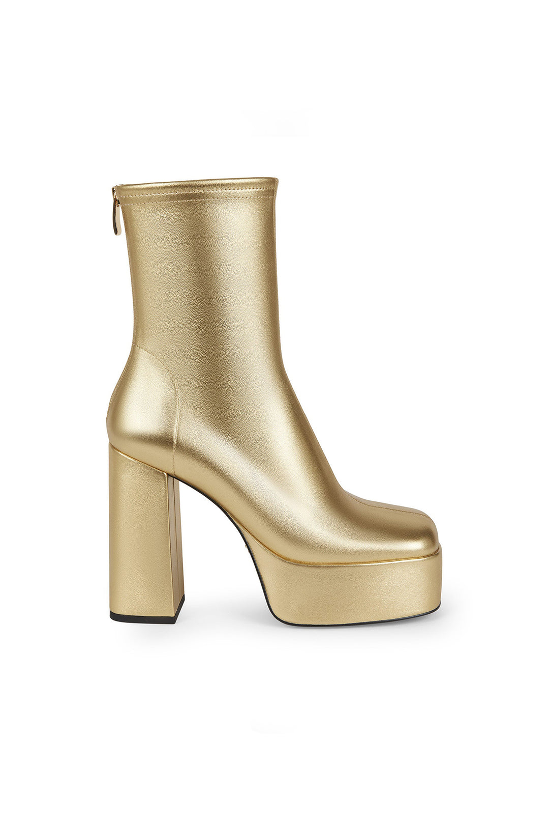 Женские демисезонные ботильоны в цвете металлик EKONIKA × KALMANOVICH