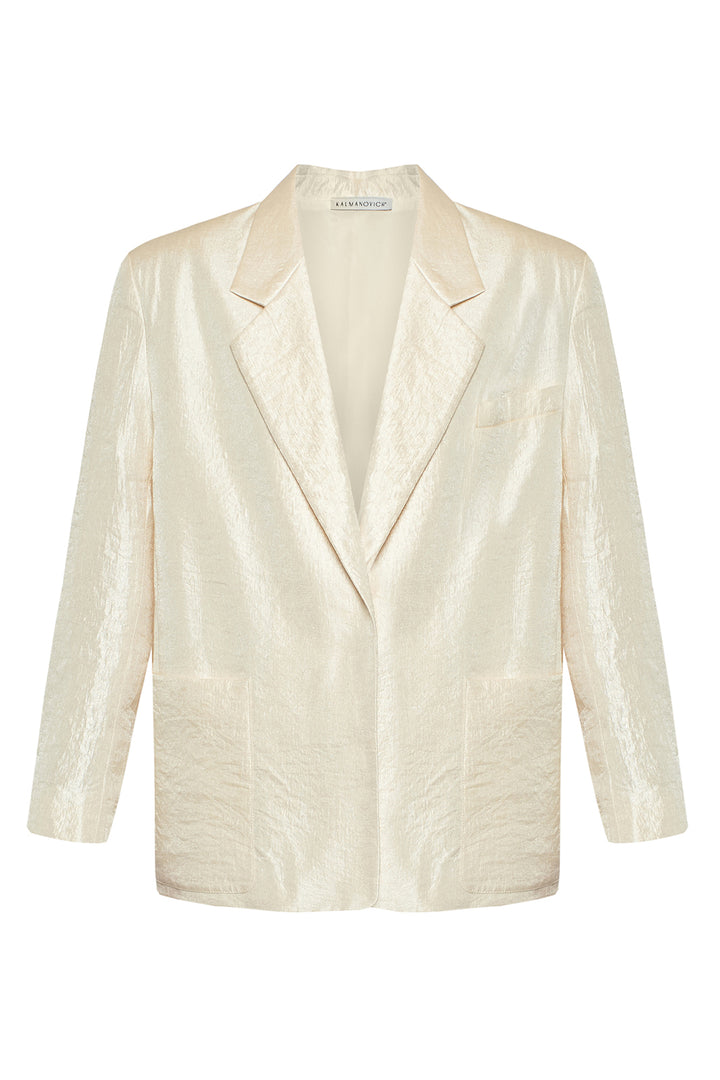 Жакет из ткани с деликатным блеском