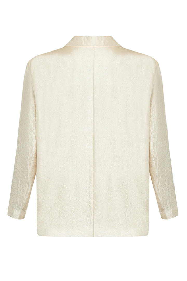 Жакет из ткани с деликатным блеском