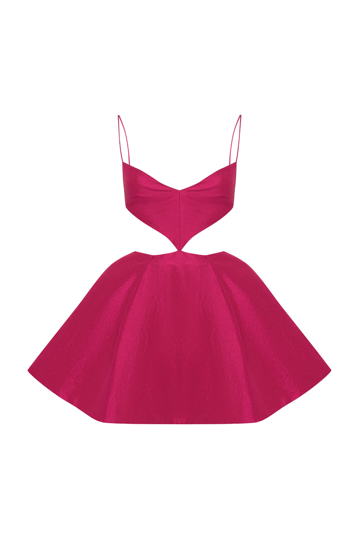 Мини платье с объемной юбкой