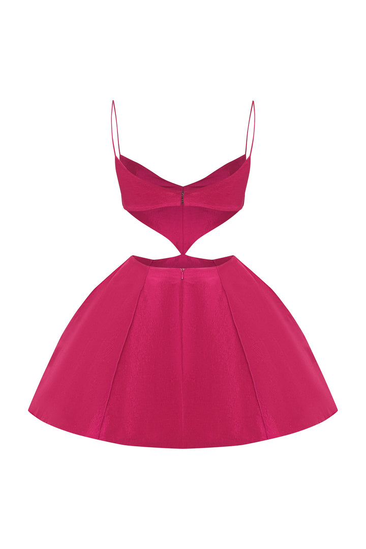 Мини платье с объемной юбкой