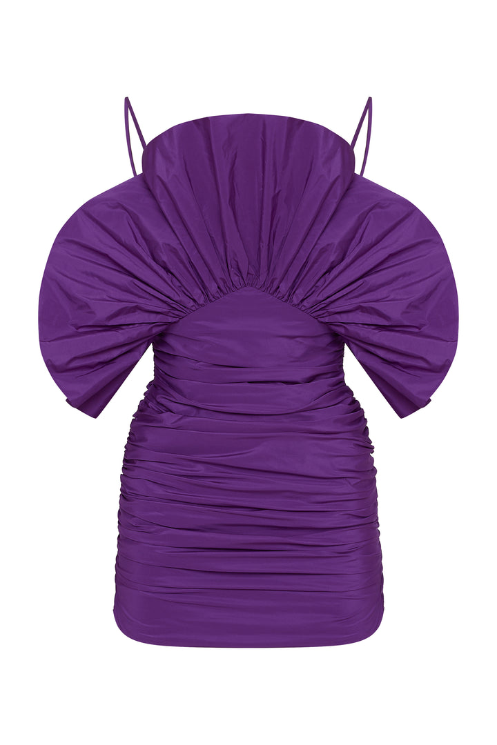 Мини платье из тафты