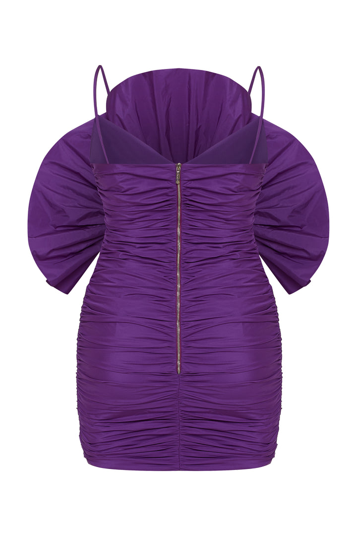 Мини платье из тафты