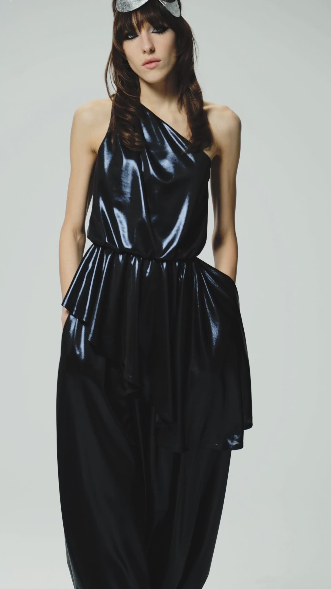 Шаровары из трикотажа с металлизированным покрытием