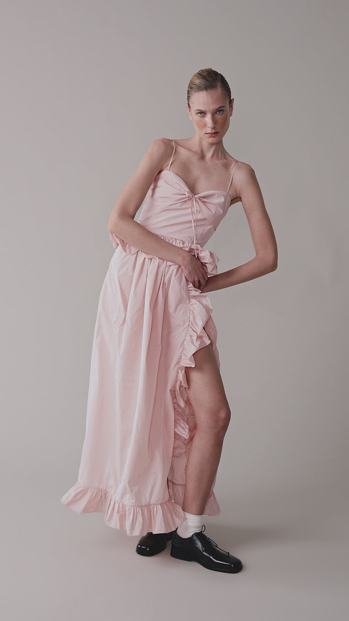 Платье в полоску из хлопка