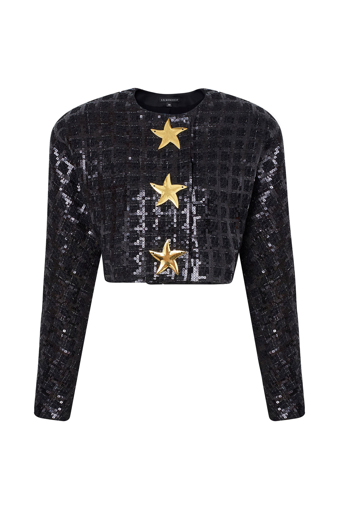 Костюм в клетку с декоративными звездами