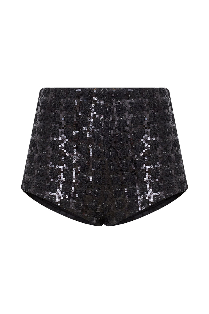 Костюм в клетку с декоративными звездами