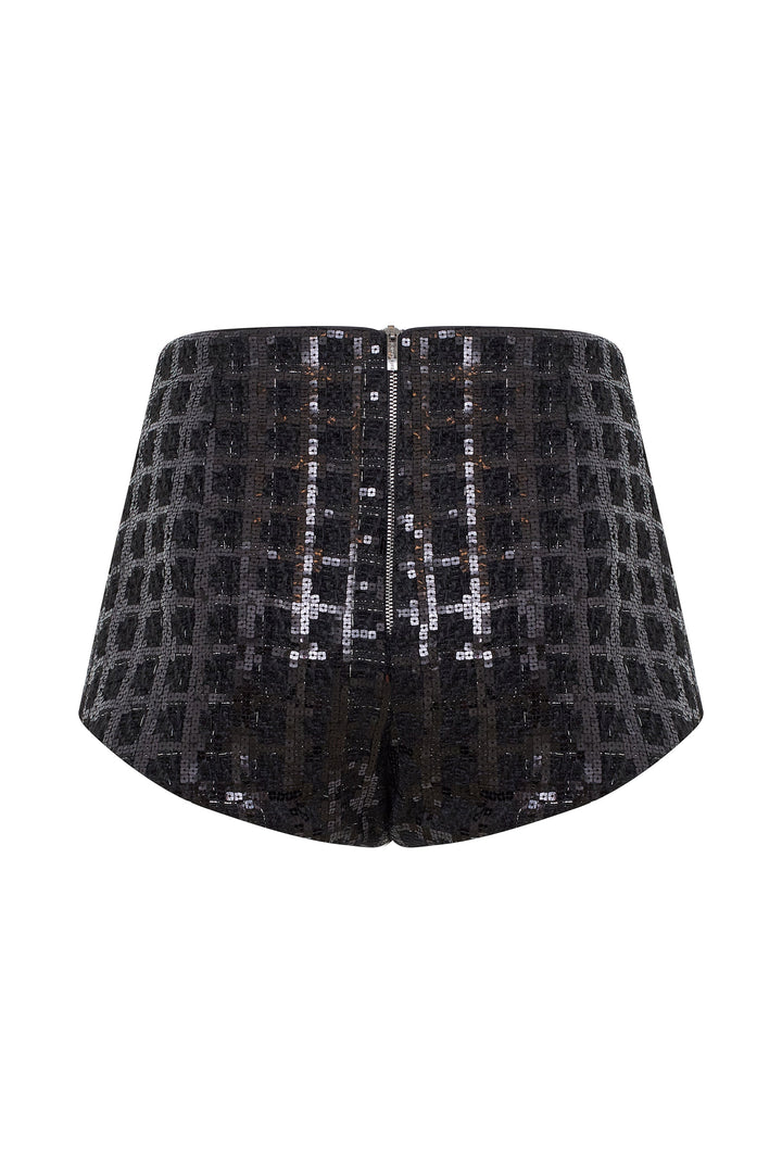 Костюм в клетку с декоративными звездами