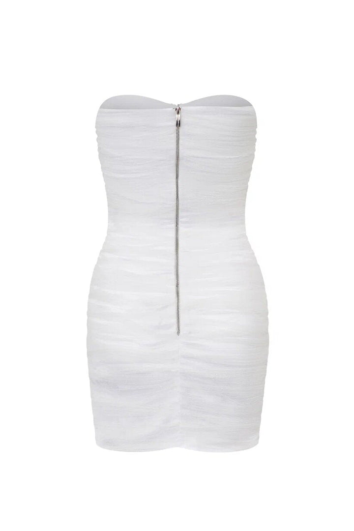 Платье бюстье с декоративной пряжкой